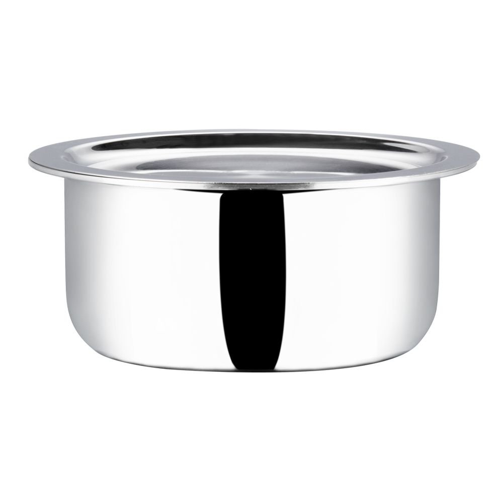 Vinod Platinum Triply Stainless Steel Tope With Lid - 18 Cm, 2.5 Ltr (Induction Friendly)