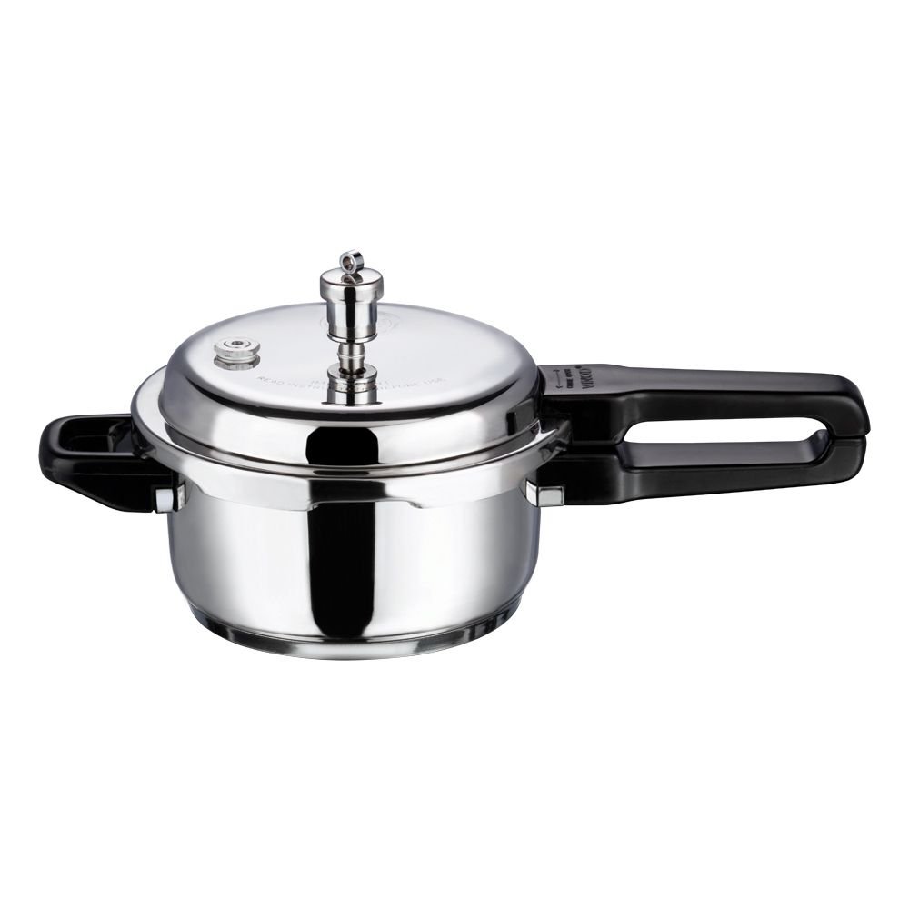 Vinod 18/8 Stainless Steel Pressure Cooker - 3 Ltr (Induction Friendly)
