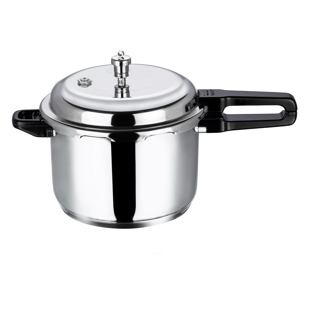 Vinod 18/8 Stainless Steel Pressure Cooker - 5 Ltr (Induction Friendly)