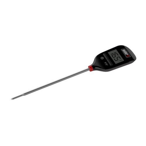 Weber Instant-Read Thermometer for Meat/Cooking/Grilling, Instant Read Digital Display for Perfectly Cooked Chicken/BBQ/Turkey/Steak - Use Indoor for Baking/Baby Milk or Outdoor Barbecue & Grill