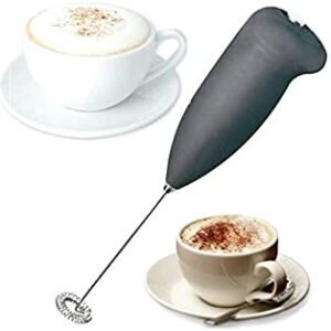 ARRAY Handheld Battery Operated Electric Foam Maker Classic Sleek Design Hand Blender Mixer Froth Whisker Latte Maker for Milk, Coffee, Egg, Juice, Espresso, Cappuccino, Lassi (Multi Colour)