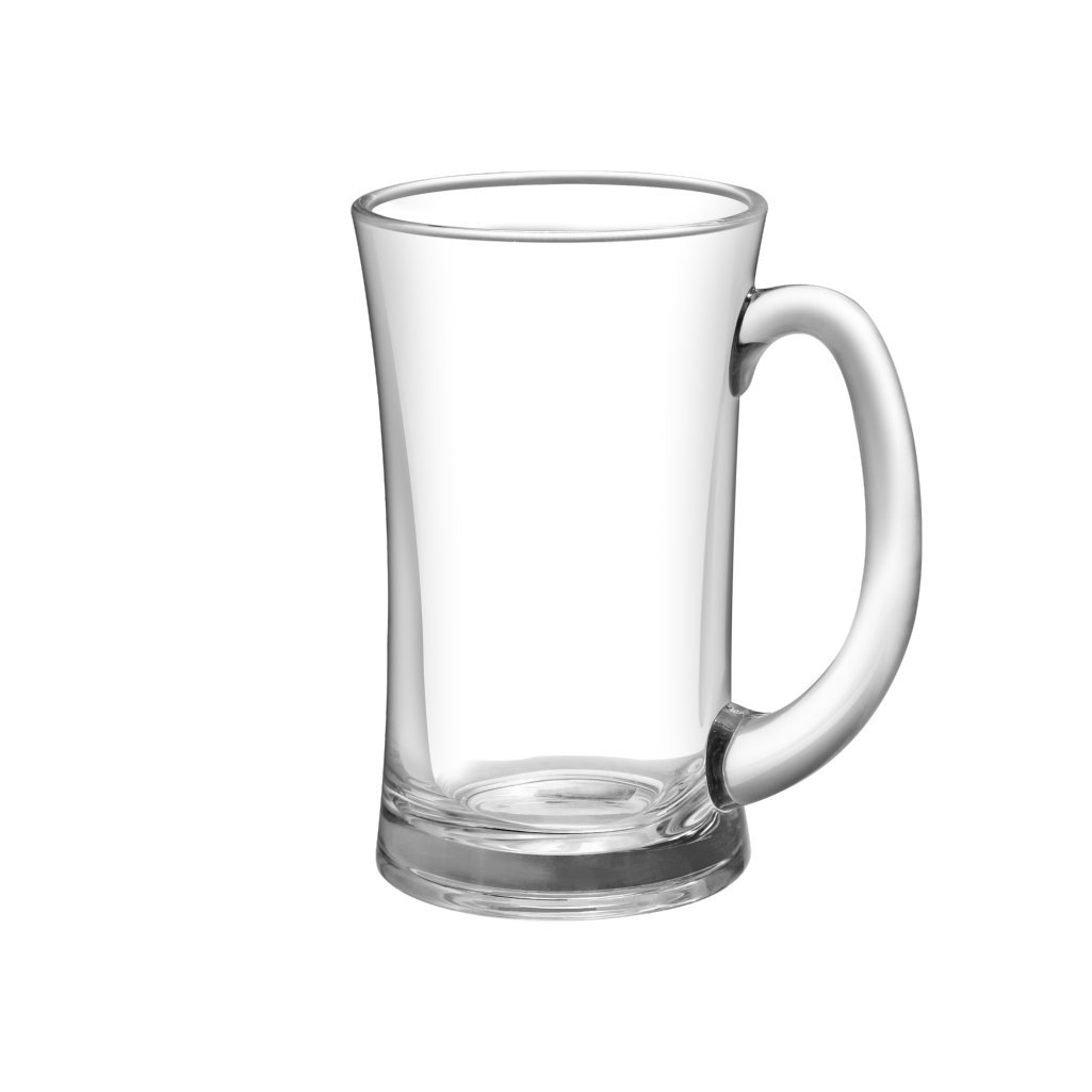 Treo by Milton Mclarenz Beer Mug Set, 380ml, Set of 2, Transparent