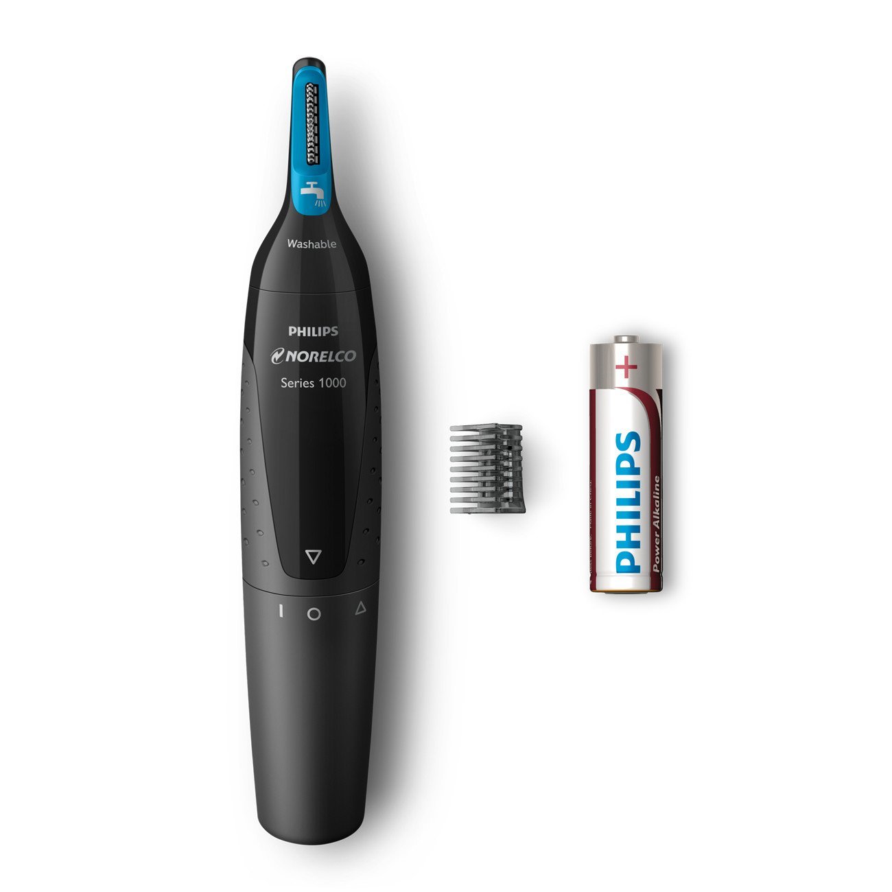 Philips Norelco Nose, Ear, and Eyebrow hair trimmer NT1500/49 - comfortable, washable,