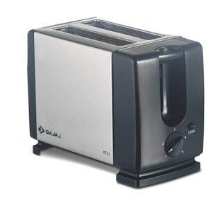 Bajaj ATX 3 750-Watt Auto Pop-up Toaster (Black/Silver)