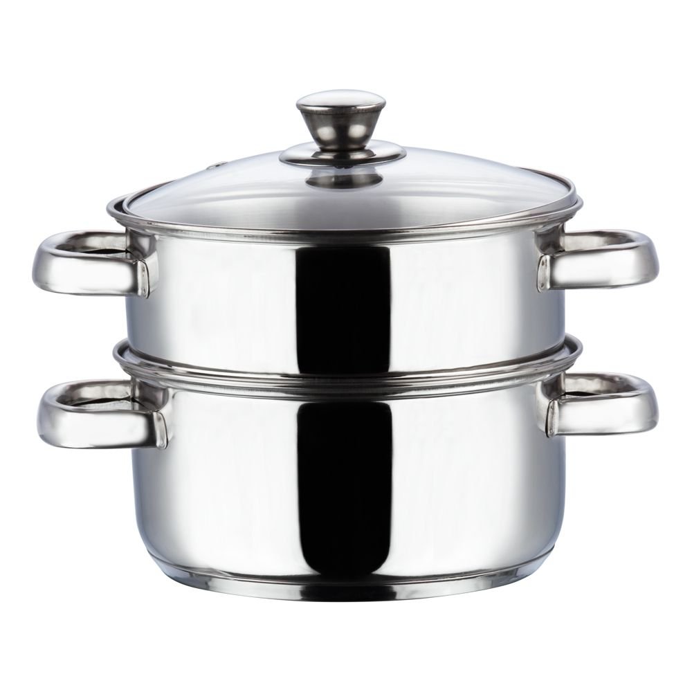 Vinod Stainless Steel 2 Tier Steamer - 20 Cm (Induction Friendly)