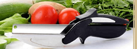 Clever Knife and cutting Board Premium Quality Stainless Steel Blades Set for Vegetables, Fruit Slices
