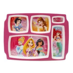 Princess Rectangle 5 Partition Plate (Multicolor)