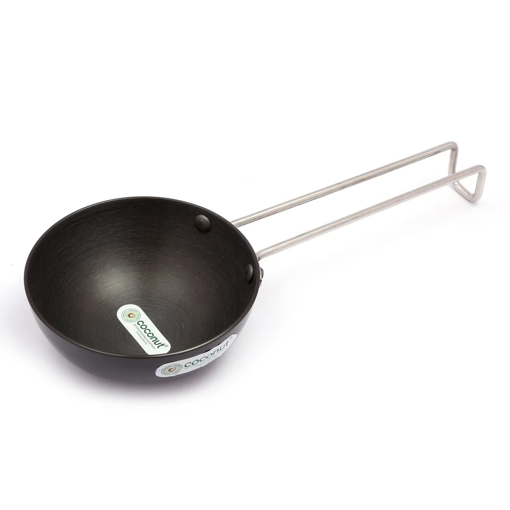Coconut Hard Anodised Cookware Tadka Pan (2.8mm Thickness) Size: Big