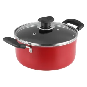 Vinod Zest Non Stick Casserole With Lid - 20 Cm | 3.1 Ltr | (Induction Friendly)