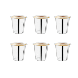 Embassy 22G Rampatra Glass Premium Stainless Steel Drinking Glasses Set - Mirror Finish - 6 pieces - Glass Size