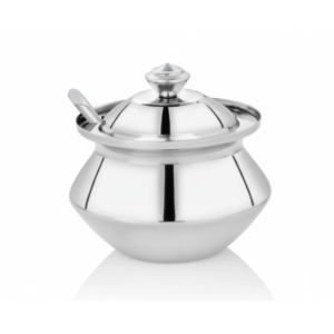 Kitchen Mart Amul Stainless Steel Ghee Pot with Spoon