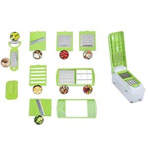 Anjali 12-in-1 Vegetable & Fruit Cutter Dicer | Kitchen Chopper | Unbreakable container