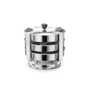 HORIZON Stainless Steel Thatte Idly Cum Dhokla Stand for Outer Lid Cooker – Small Size