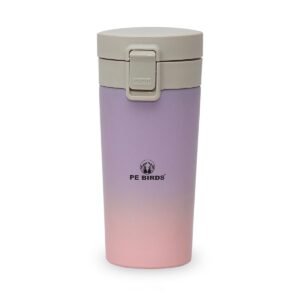 PE Birds Stainless Steel Sipper Cum Food Jar | Travel Mug | Coffee Mug