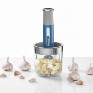 Brewine USB Cordless Vegetable Chopper & Garlic Peeler | 400 ml | 3 Mini Bowls Included