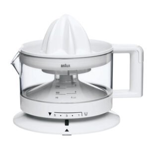 Braun Citrus Juicer | Automatic | White | 20 Watts | 350 ml | CJ-3000WH