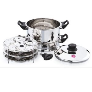 JVL Stainless Steel Round Idly and Dhokla Maker Steamer