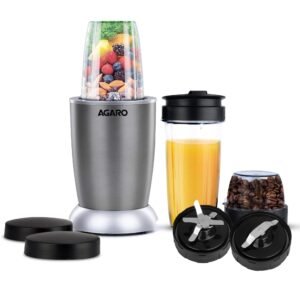 AGARO Nutri-Max 1000W Personal Blender with Stainless Steel Body - Smoothie Maker & Grinder for Home Kitchen