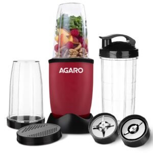 AGARO Regal 3 Jar Personal Blender | 400W Mixer Grinder | Smoothie & Juice Maker