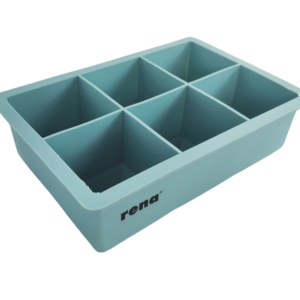Rena Silicone Square Ice Cube Tray Big - 6 | Easy to Use
