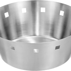 KS SS Roti / Bread Basket Matt Finish Sq Holes