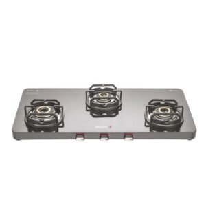 Sujata Premium Stellar Gas Stove | Heavy Duty Brass Burners & Strong Pan Support | Long Lasting Performance