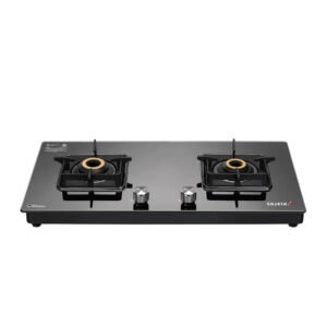 Sujata Premium Gas Stove | Glass Top | 9 Years Warranty | Jumbo Brass Burners | ISI Certified