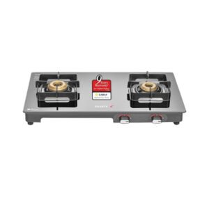 Sujata Regal Gas Stove | 9 Year Warranty | Brass Burners | ISI Certified | LPG & PNG Compatible
