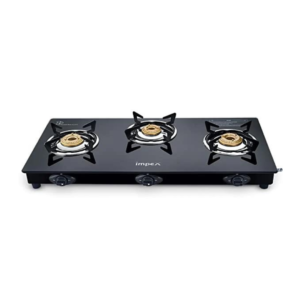 Impex Glass Top 3 Burner Gas Stove
