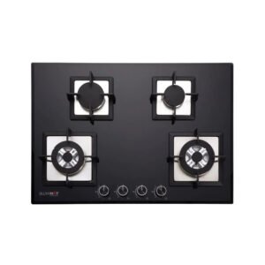 Blow Hot ORION 4S Gas Hob | BLACK WITH FFD | Black