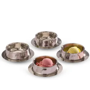 JVL DESSERT BOWL FOUR BOWLS WITH PLATE