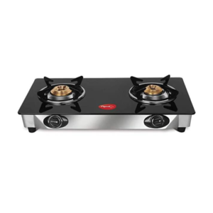Pigeon Ayush Glasstop Gas Stove | Black