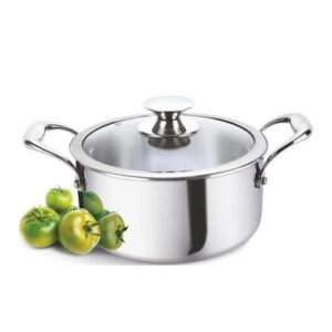 ALDA PRIMERO TRI-PLY SS CASSEROLE WITH LID 18CM (2.0L)