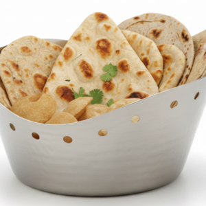 KS SS Wave Roti / Bread Basket Hammered Finish