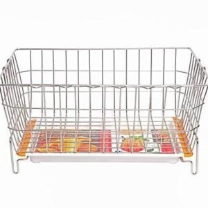 Embassy Dish Draining Basket/Kuda with Drip Tray, Rectangle, 60x47x25 cms (LxBxH)