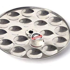 Embassy Stainless Steel Mini Idli Plate, 1-Piece, 18 Idlis / Plate