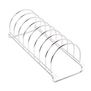 Embassy Stainless Steel Round Plate Rack/Stand, 1-Piece, Size - 10 (50 cms)