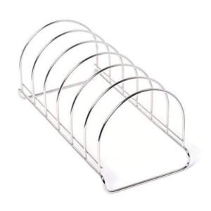 Embassy Stainless Steel Round Plate Rack / Stand, 1-Piece, Size - 6 (32 cms)