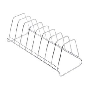 Embassy Stainless Steel Square Plate Rack / Stand, 1-Piece, Size - 8 (41 cms)