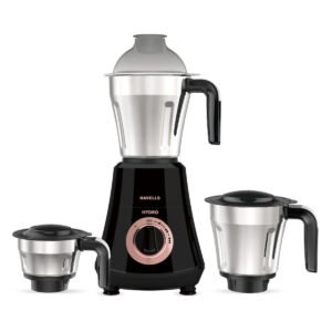 Havells Hydro Plus | 1000W | Mixer Grinder | Black | 3 Jar