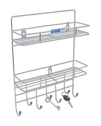 kitchen-mart-key-holder-laddle-holder-with-2-tier-rack-wall-mount-7-pins-stainless-steel-pack-of-1-b07799pbmt-b07799pbmt-1503165415464