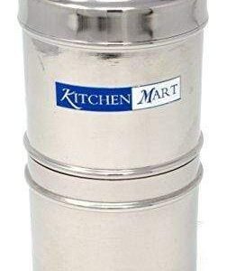 Kitchen Mart Stainless Steel with 4 Cups Capacity Coffee Filter (Silver)