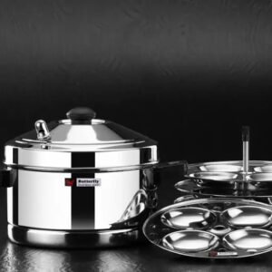 BUTTERFLY IDLY COOKER SET WITH 4 PLATES (4 Plates)