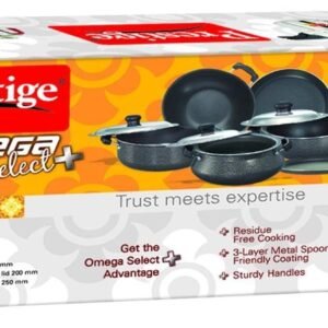Prestige Omega Select Plus Non-Stick KIB Set, 6-Pieces, Gas-stove compatible only
