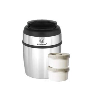 PE BIRDS Jumbo Sambar Jar | 1500 ml | 2 Food Grade Microvan Containers